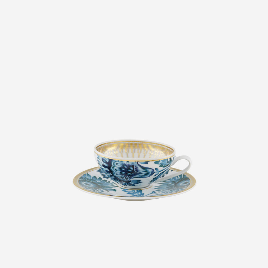 Vista Alegre Gold Exotic Teacup & Saucer