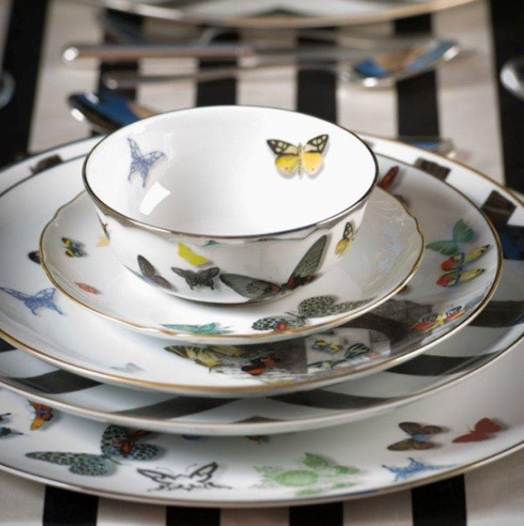 Vista Alegre Brotteller „Butterfly Parade“ Von Christian Lacroix – Porzellan Mit Gold & Platin