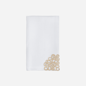 Weissfee - Florence Gold Lace Corner Dinner Napkin