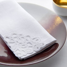 Load image into Gallery viewer, Weissfee - Florence White Lace Corner Dinner Napkin
