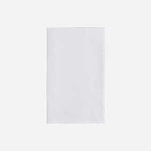 Weissfee Riva White Hand-embroidered Napkin