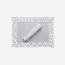 Florence White Lace Trim Placemat
