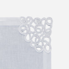 Load image into Gallery viewer, Weissfee - Florence White Lace Corner Dinner Napkin
