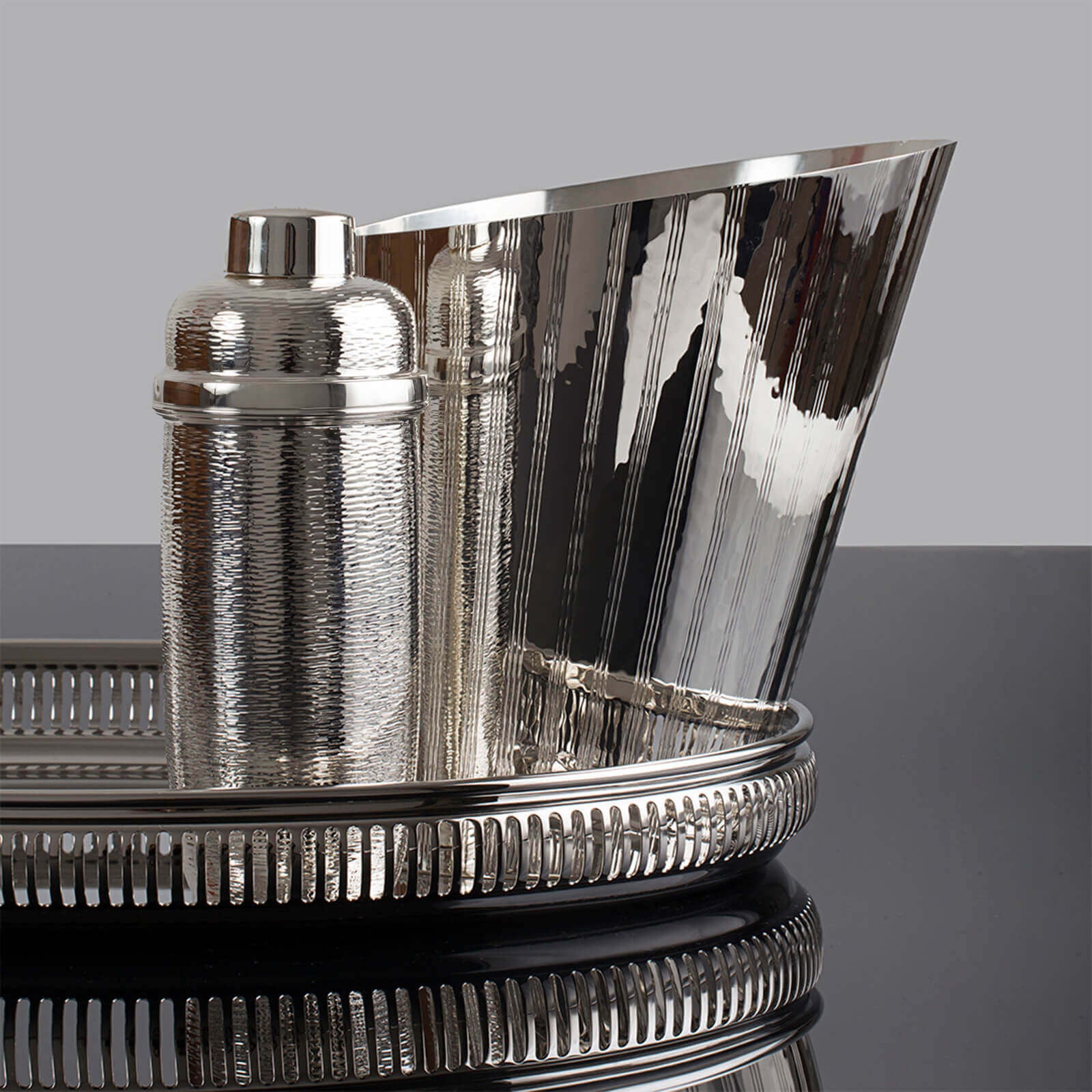 Zanetto Vie Silverplated Champagne Bucket -BONADEA