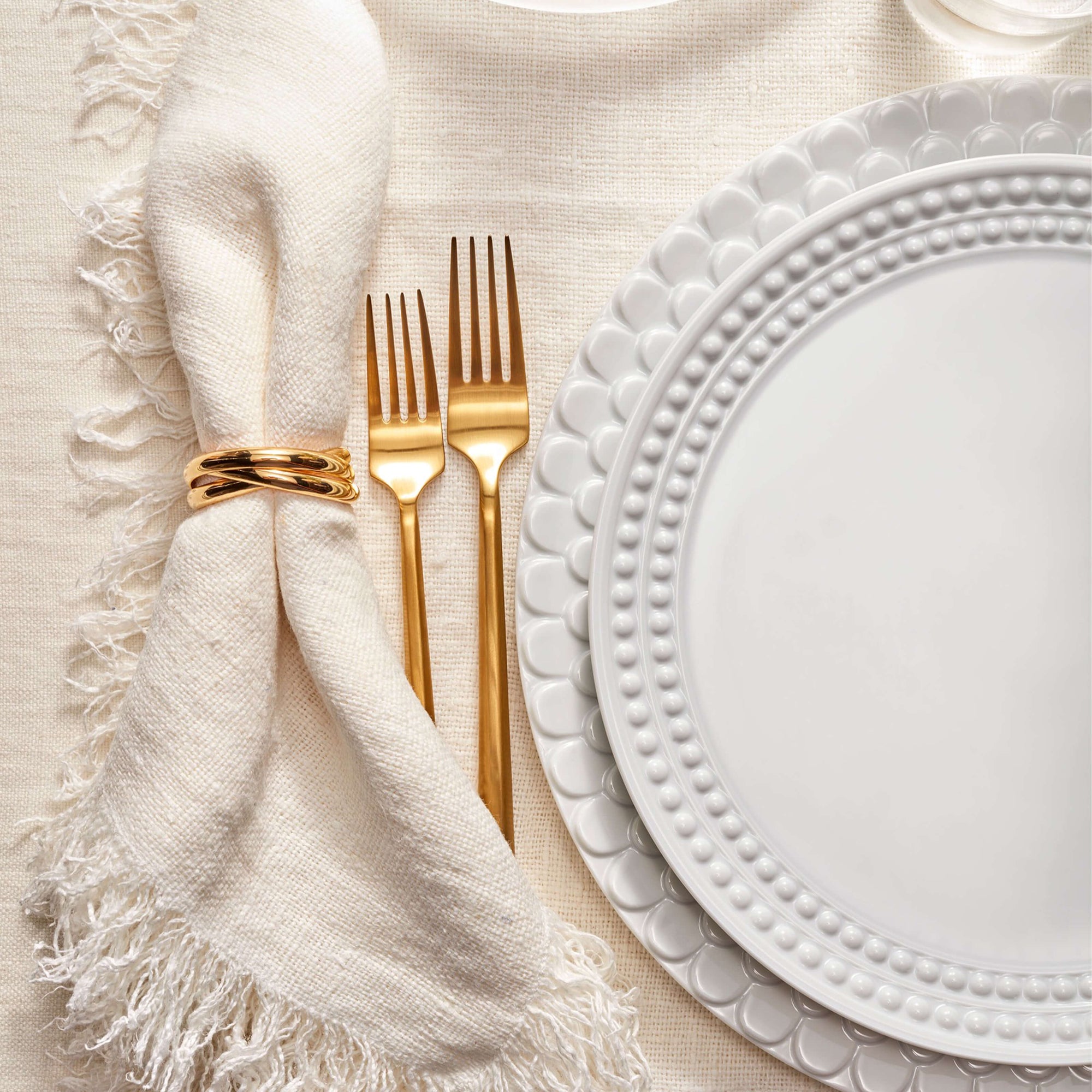 Aegean White Dessert Plate