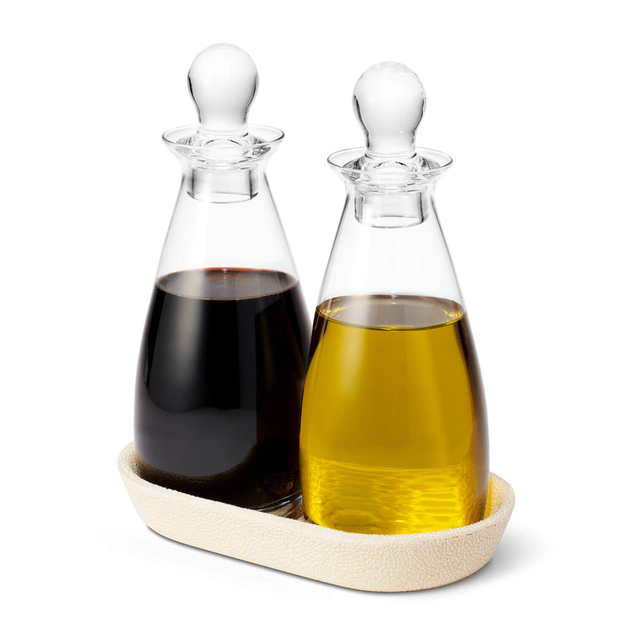 Aerin Shagreen Oil & Vinegar Bottle Set
