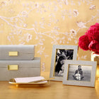 Modern Shagreen Large Jewellery Box Dove