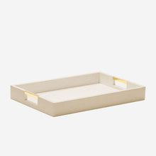 Load image into Gallery viewer, Modern Shagreen Desk Tray Wheat Aerin Bonadea
