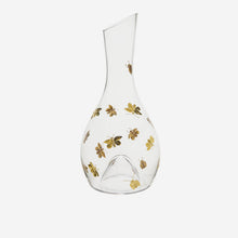 Load image into Gallery viewer, Firefly carafe hand engraved crystal with gold artel bonadea
