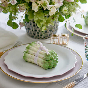 Belvedere Soft Pink Rim Dinner Plate