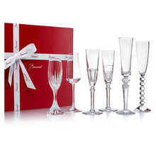 Load image into Gallery viewer, baccarat Bubble Box - Set of 6 Flutes - Bonadea
