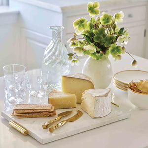 aerin franco cheese board marble brass