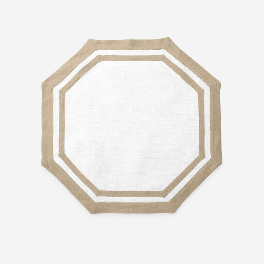 Matouk Set of Four Octagon Placemats Oat