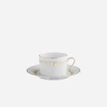 Load image into Gallery viewer, Marie Daage - Iris Hand-painted Teacup &amp; Saucer - BONADEA
