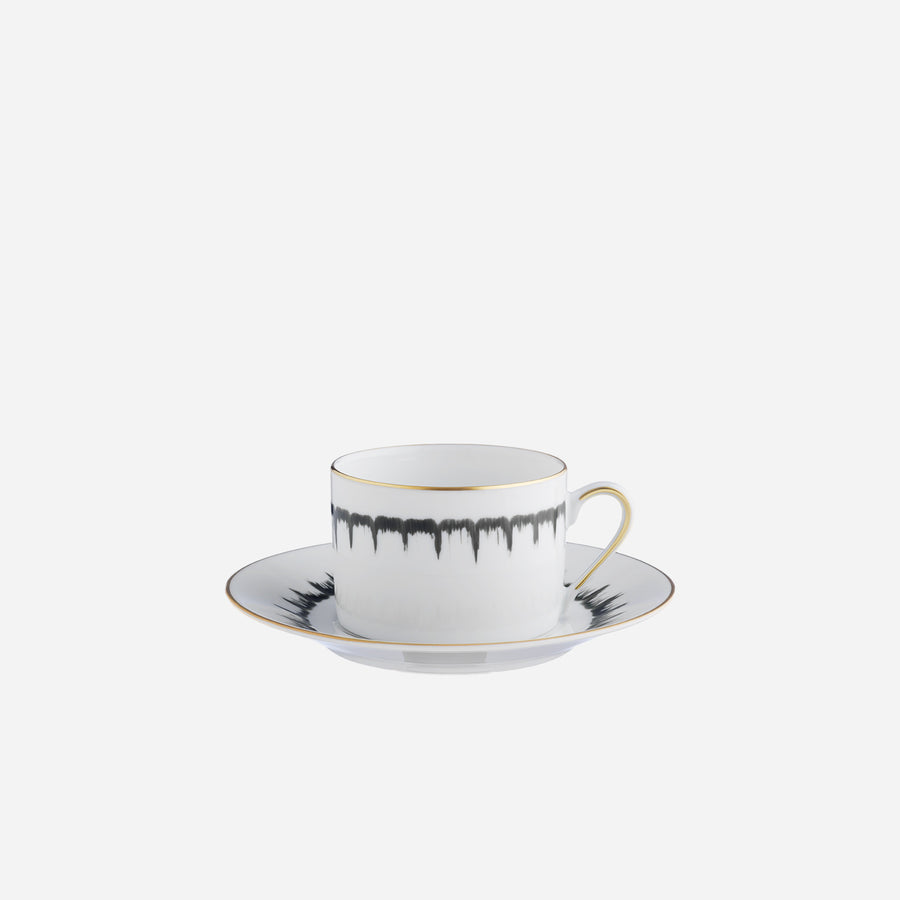 Marie Daâge Iris Tea Cup & Saucer Moss