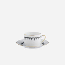 Load image into Gallery viewer, Marie Daage - Iris Hand-painted Teacup &amp; Saucer - BONADEA
