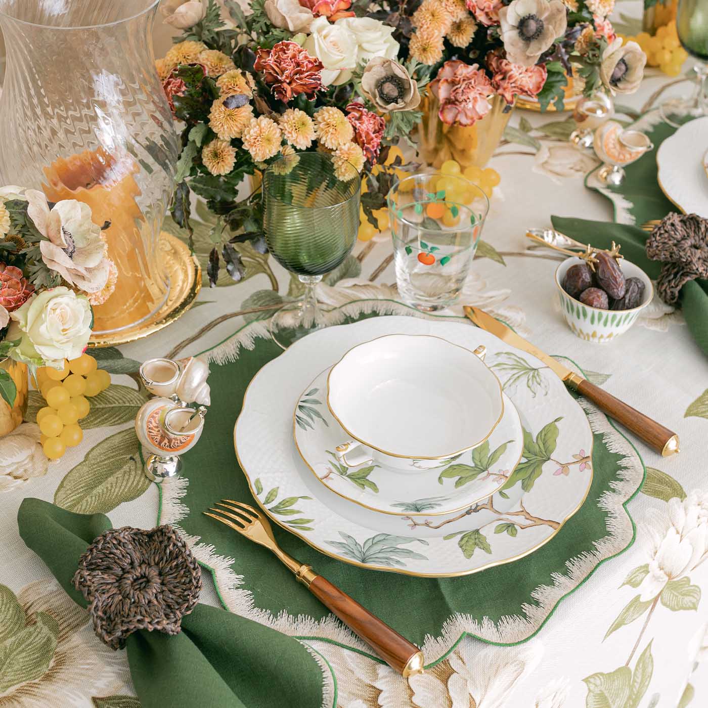BONADEA | Herend | Foret Foliage Dessert Plate | Bonadea
