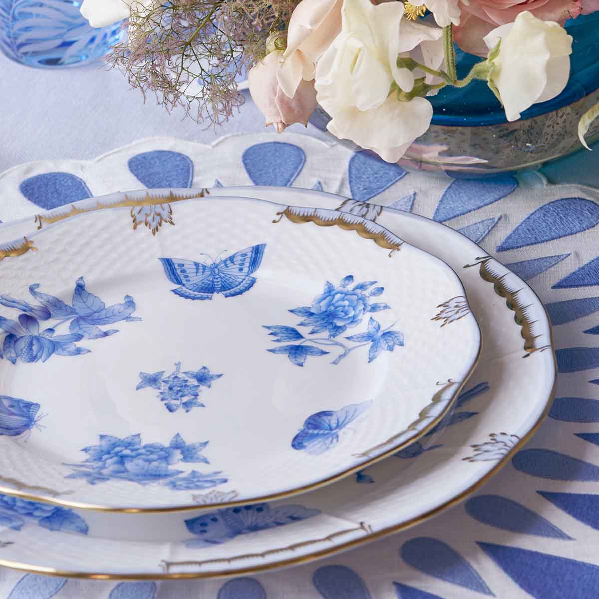 BONADEA | Herend | Fortuna Dessert Plate Blue | Bonadea