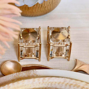 L'Objet Han Gold Spice Jewels Salt & Pepper Set - BONADEA