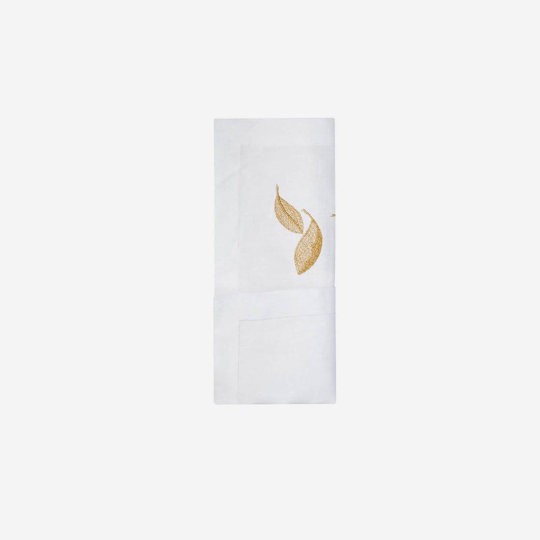 golden leaves napkin