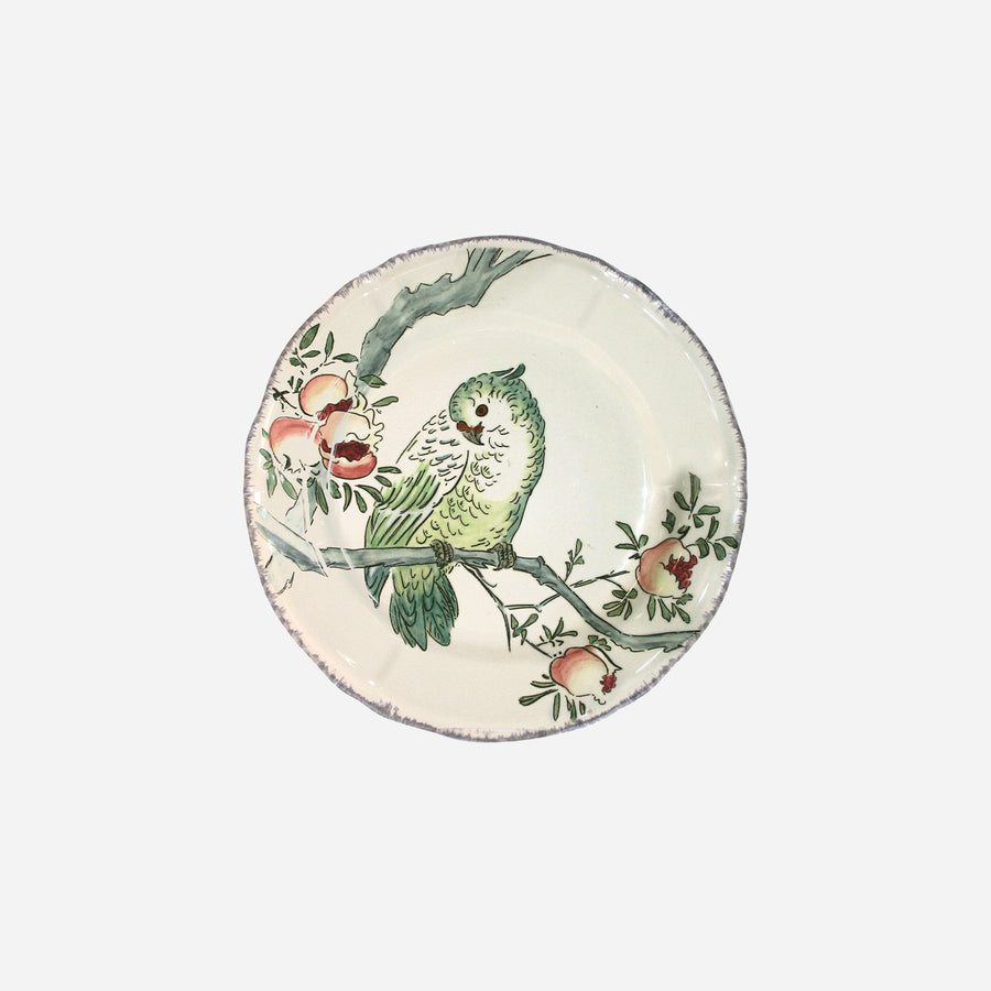 Gien Grands Oiseaux Cockatoo Dessert Plate