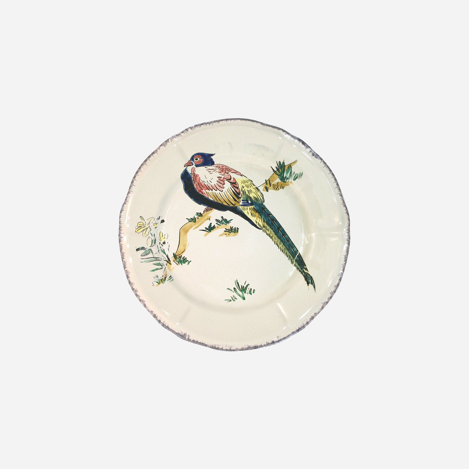 Grands Oiseaux Pheasant Dessert Plate