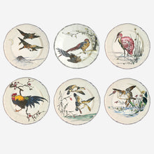 Load image into Gallery viewer, Grands Oiseaux Dinner Plates  - Set of 6 Bonadea Gien France
