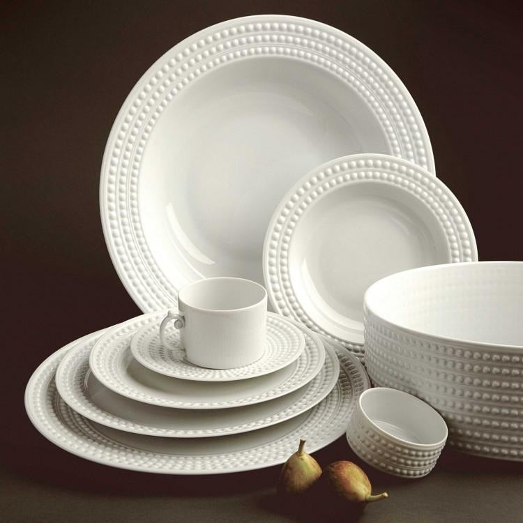 Perlée White Medium Deep Bowl