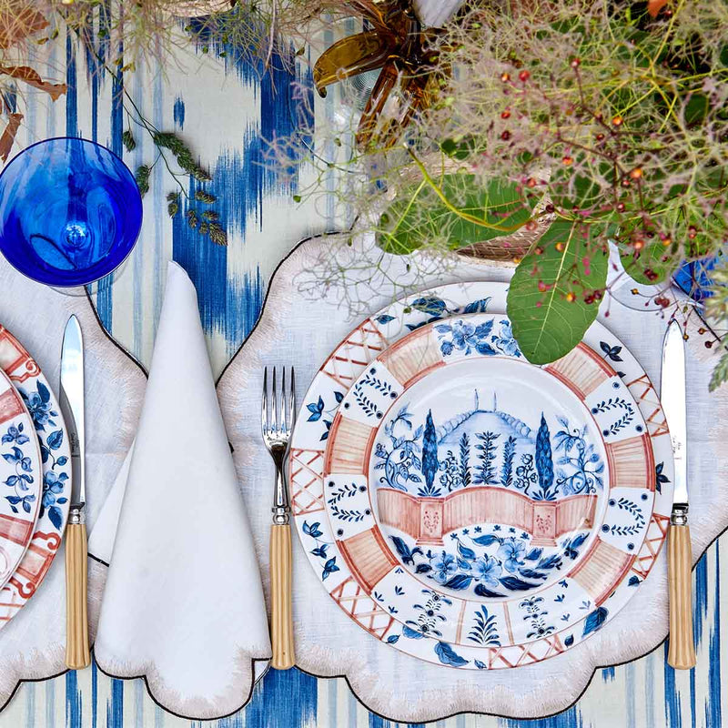 Bonadea Laboratorio Paravicini Set of Six Italian Views Dinner Plates