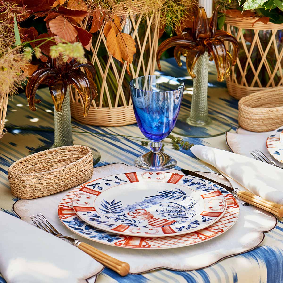 Bonadea Laboratorio Paravicini Set of Six Italian Views Dinner Plates