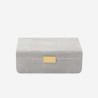 Modern Shagreen Large Jewellery Box Dove
