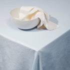 Blue Linen Sateen Tablecloth