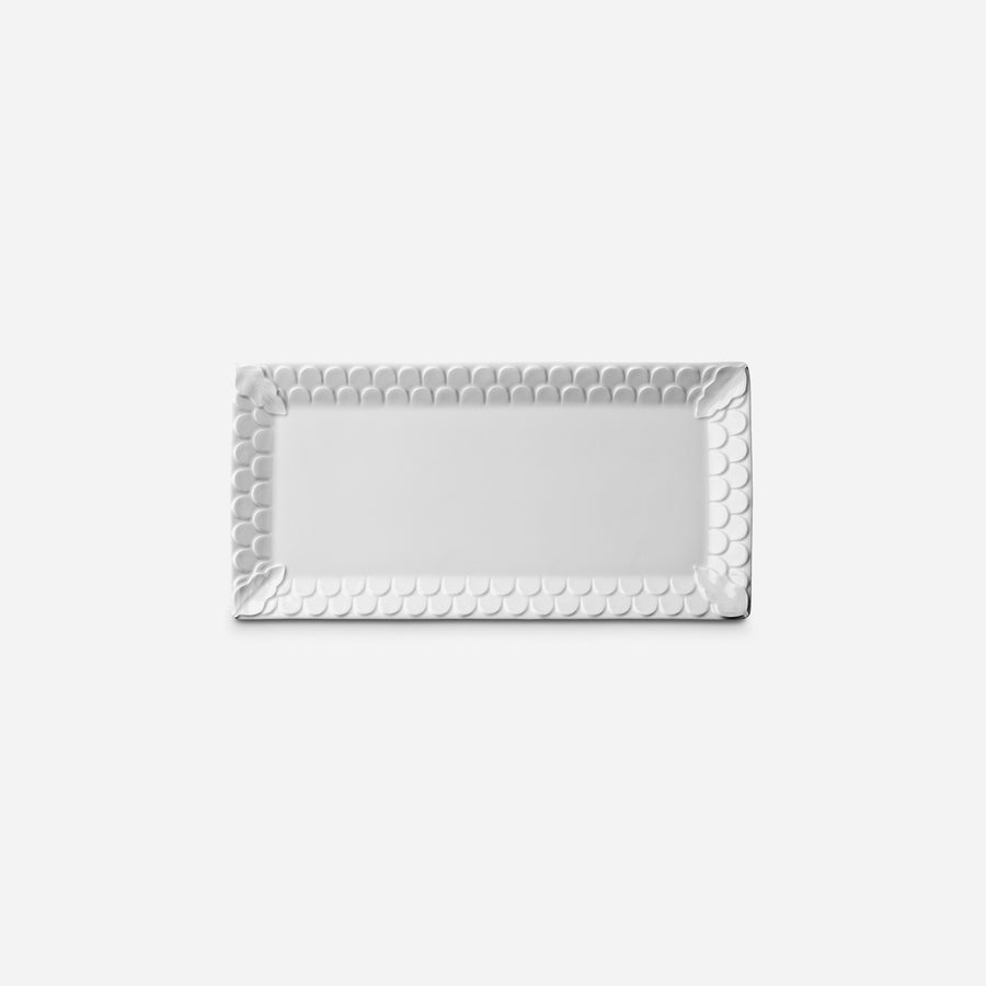 L'Objet Aegean White Rectangular Platter