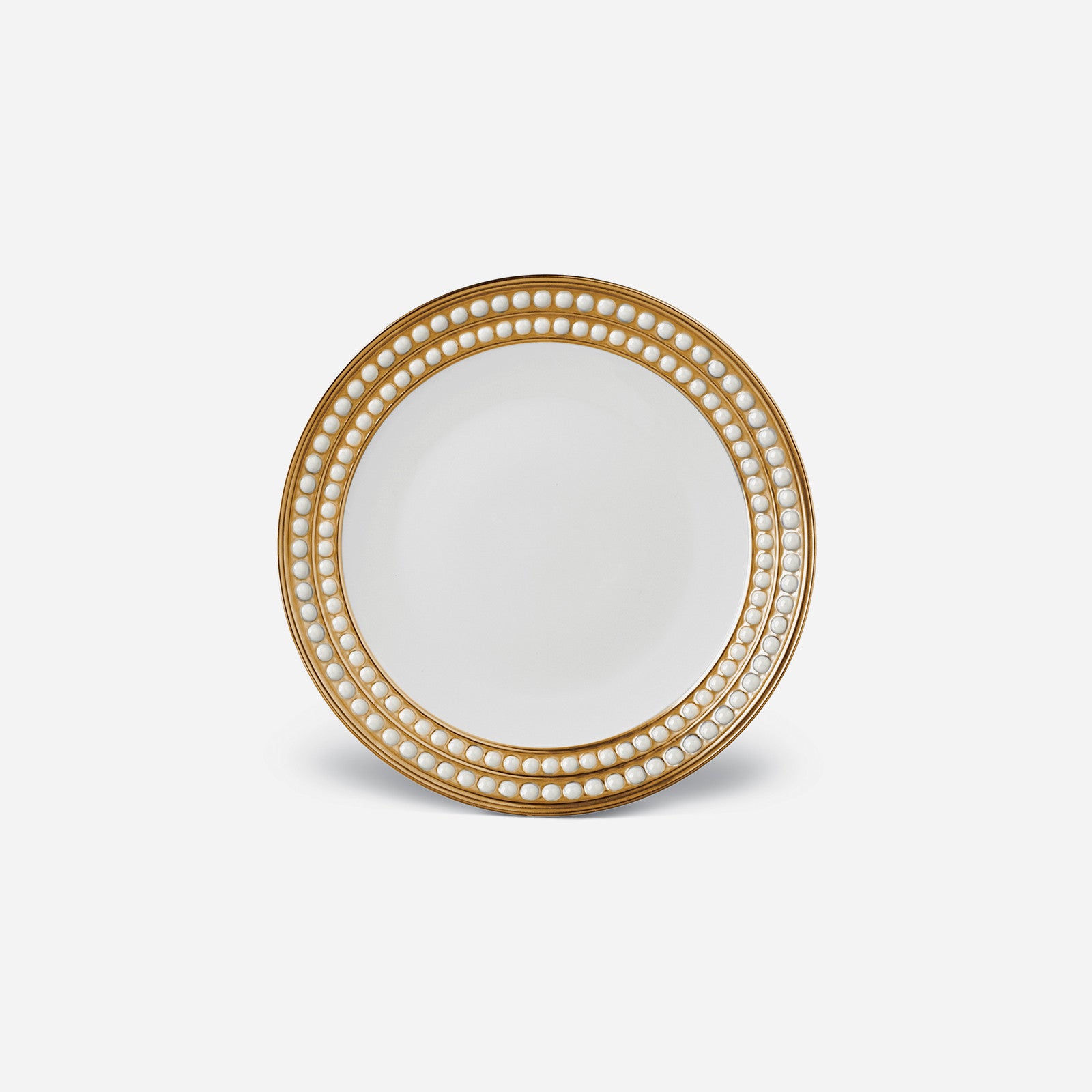 Fine-line 6-Inch Dessert Plates – Silver Splendor Bone China With Gold Band, 150 Per Case - View #3
