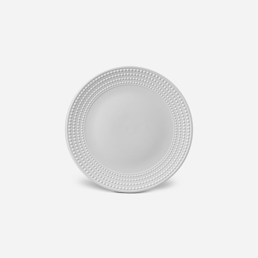 L'Objet Perlée White Round Platter
