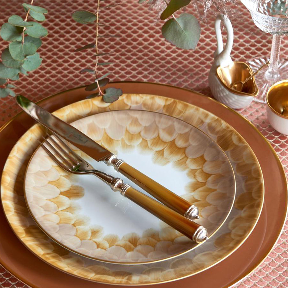 シャンソンシャンソニエセット Bonadea | Alain Saint Joanis| Marbella Horn 4-Piece Cutlery Set