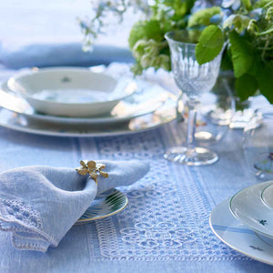 Mozzano Embroidered Napkin Blue