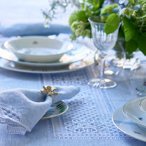 Mozzano Embroidered Napkin Blue