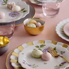 Melon Dinner Plate White Gold