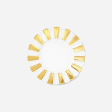 Melon Dinner Plate White Gold Bonadea