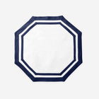 Set of Four Octagon Placemats Sapphire Blue