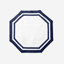 Set of Four Octagon Placemats Sapphire Blue