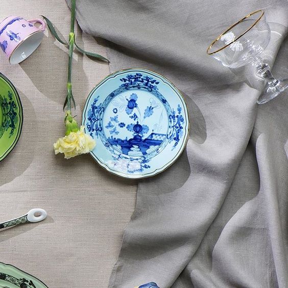 Oriente Italiano Dessert Plate Iris - Set of Two