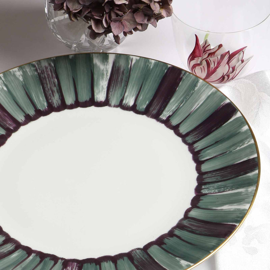 Marie Daâge Panache Dinner Plate Aubergine