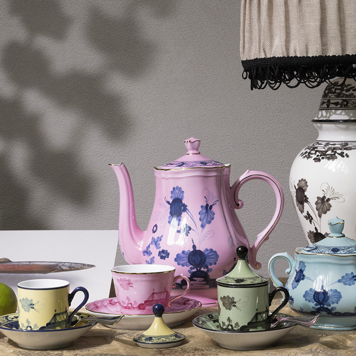 Bonadea | Richard Ginori | Oriente Italiano Teacup and Saucer Pervinca