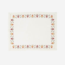 Load image into Gallery viewer, rosebud embroidered placemat malaika bonadea
