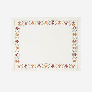 rosebud embroidered placemat malaika bonadea