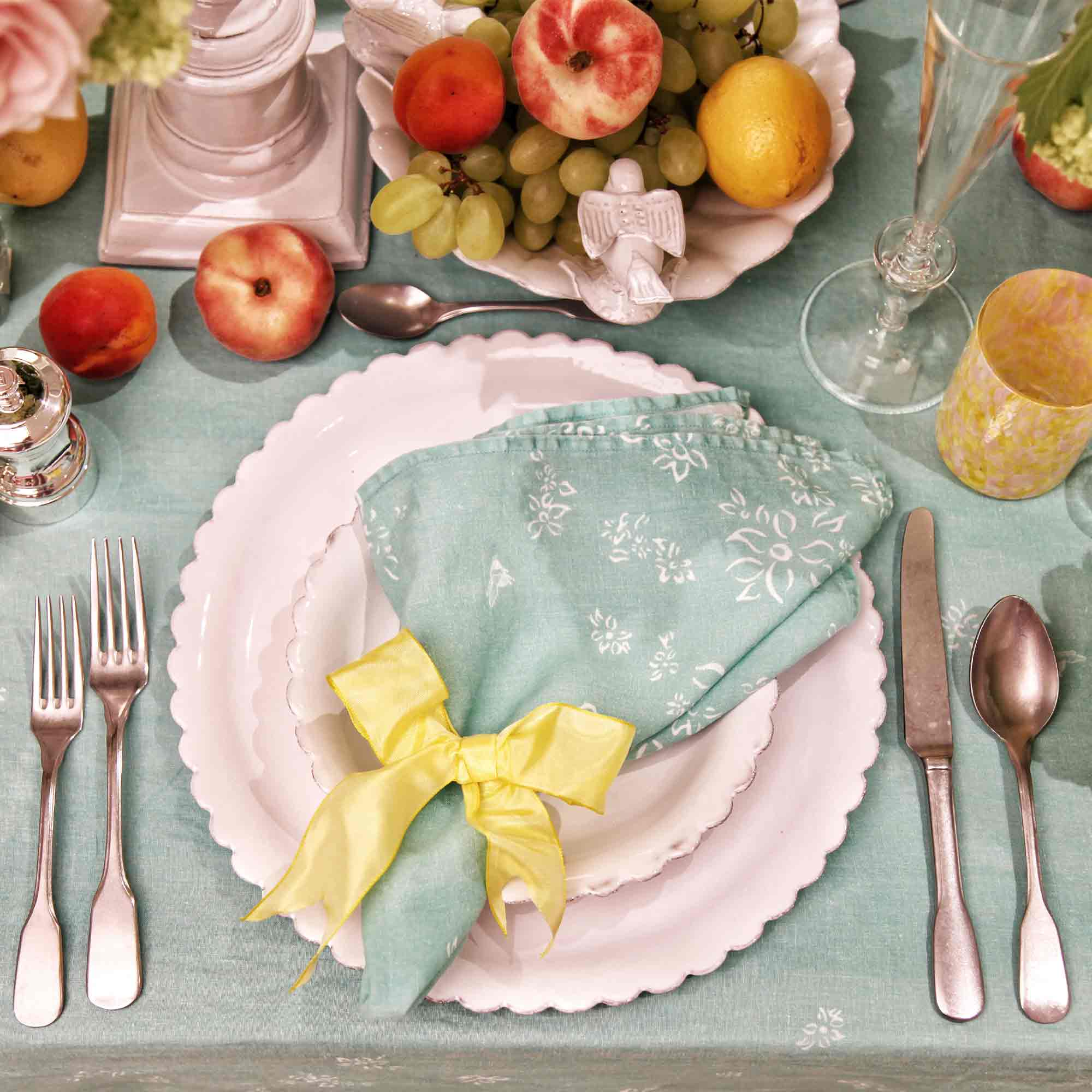 S&Bee Celadon Linen Napkin