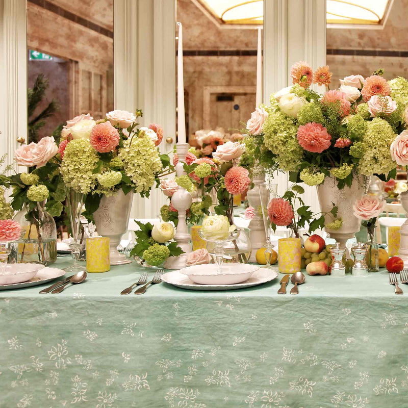 S&Bee Celadon Tablecloth