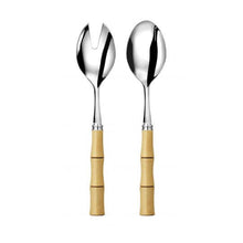 Load image into Gallery viewer, CAPDECO Bamboo Flatware - Byblos Boxwood Salad Serving Set
